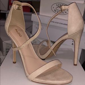 Nude Single Strap heels